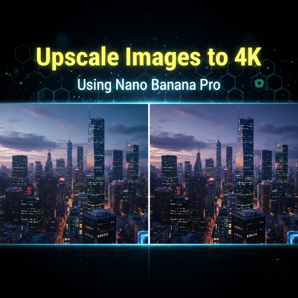 How to Upscale Images to 4K Using Nano Banana Pro ( Step-by-Step Guide ...